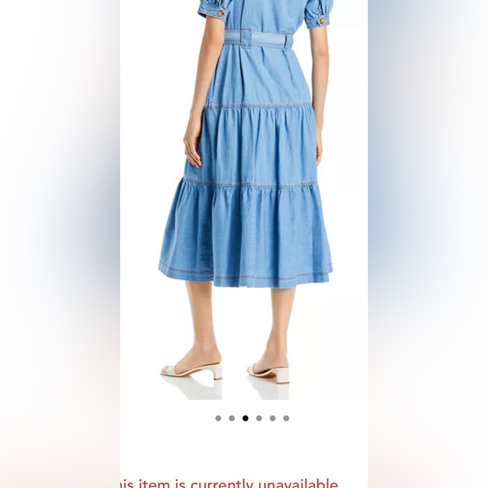Derek Lam Light Blue Denim Shirt Dress - Picture 5 of 9